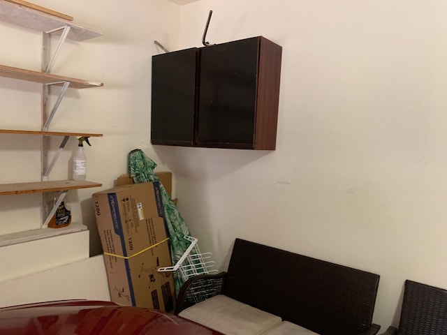 view of storage room