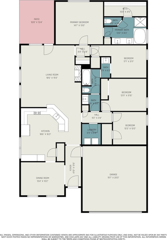 2884 Shallow Brook Ln, Dickinson, TX 77539 - property floor plan