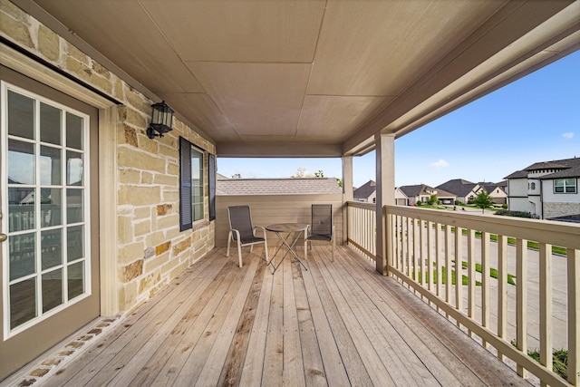 1706 Country Air Ln, Missouri City, TX 77459 - deck with outdoor dining area and a residential view