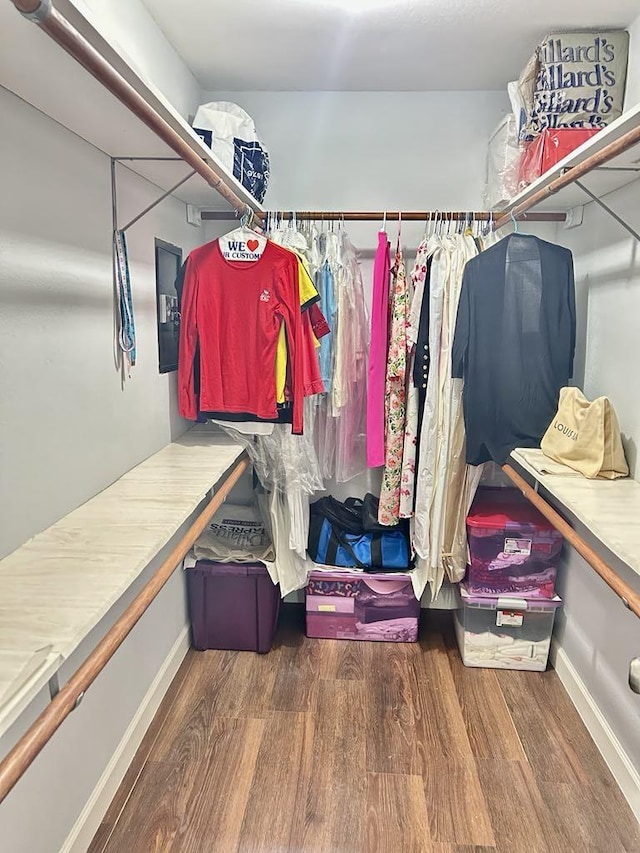 11115 Oakcenter Dr, Houston, TX 77072 - spacious closet featuring wood finished floors
