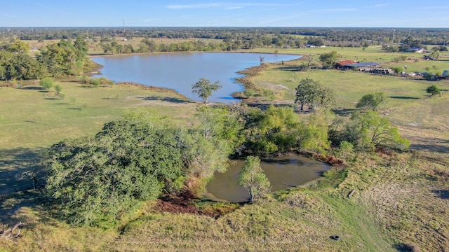 414 N Old Springfield Rd, North Zulch, TX 77872 - birds eye view of property featuring a water view