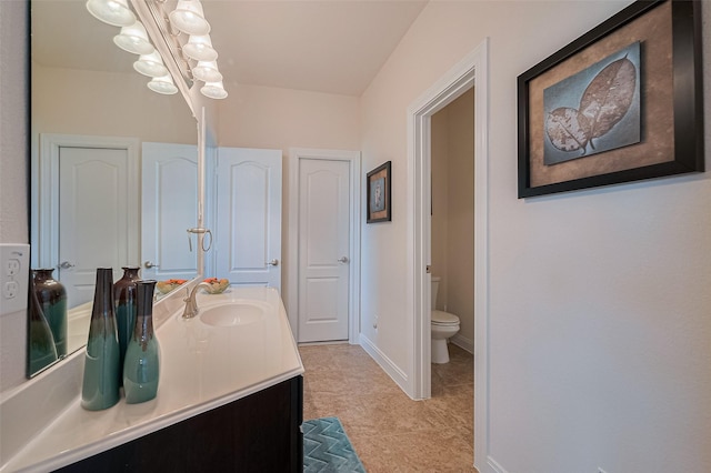 20322 Fossil Valley Ln, Cypress, TX 77433 - bathroom with vanity and tile patterned flooring