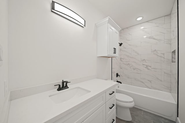 8131 Woodward St, Houston, TX 77051 - bathroom featuring vanity and shower / bathtub combination