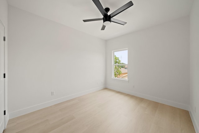 8131 Woodward St, Houston, TX 77051 - spare room with light wood-style flooring and ceiling fan