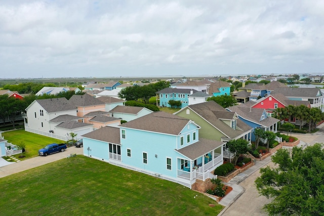 6 Compass Cir, Galveston, TX 77554 - birds eye view of property featuring a residential view