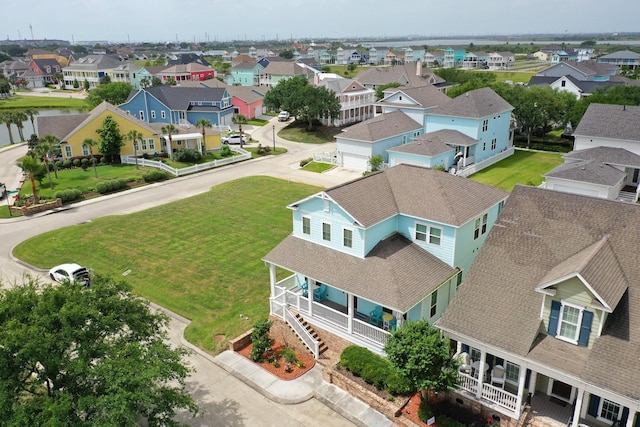 6 Compass Cir, Galveston, TX 77554 - birds eye view of property with a residential view