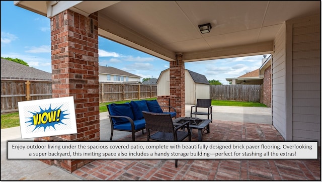 1814 S Everglades Dr, Deer Park, TX 77536 - fenced backyard featuring a patio and an outdoor living space