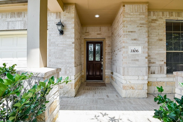 1106 Windsor Chase Ln, Spring, TX 77373 - view of exterior entry with brick siding and stone siding