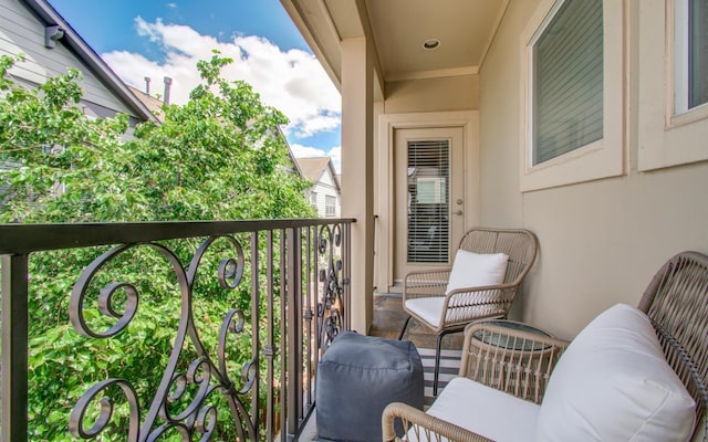 view of balcony