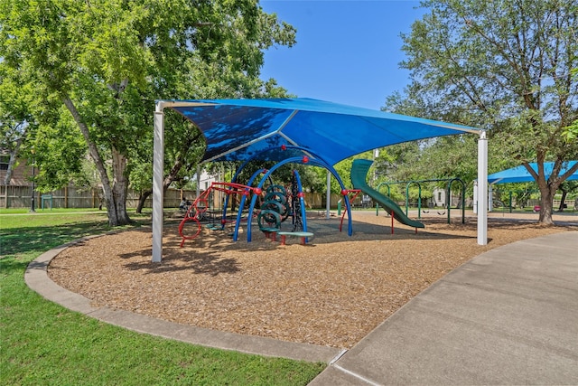 view of communal playground
