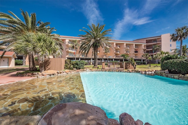 9520 Seawall Blvd Unit 226, Galveston, TX 77554 - view of pool with fence
