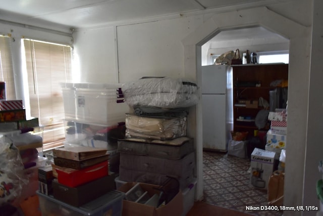 view of storage room