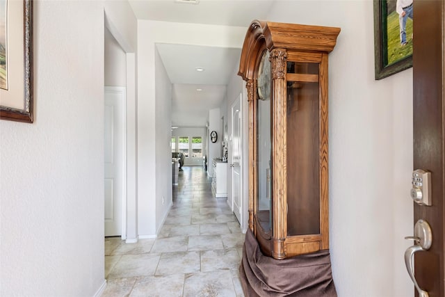 22086 Sun Haven Ln, Porter, TX 77365 - hall with baseboards and recessed lighting