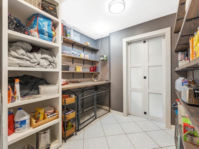 view of storage room