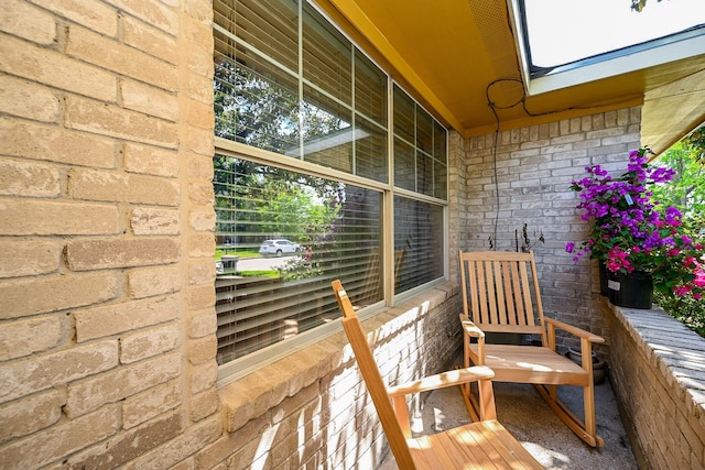 exterior space featuring covered porch