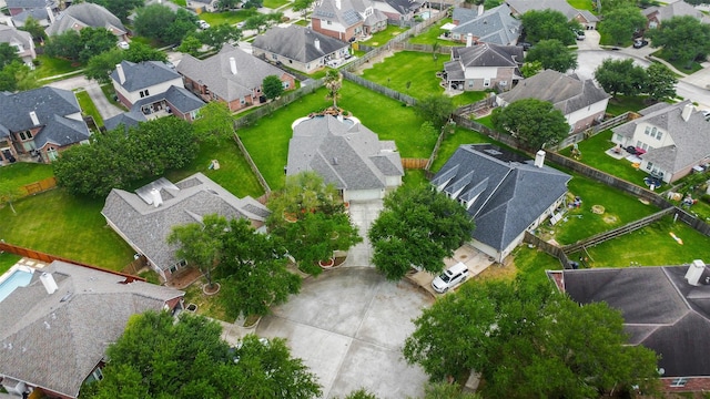 birds eye view of property featuring a residential view