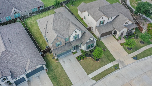 drone / aerial view featuring a residential view