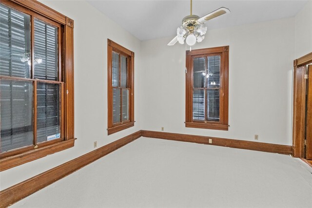 1003 Sealy St, Galveston, TX 77550 - unfurnished room featuring ceiling fan and carpet floors