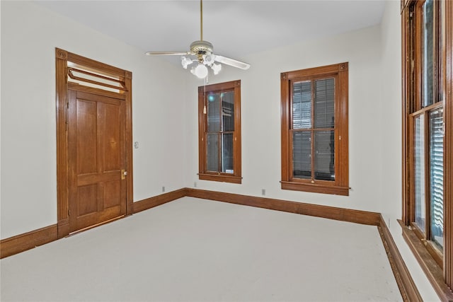 1003 Sealy St, Galveston, TX 77550 - unfurnished room featuring ceiling fan and baseboards