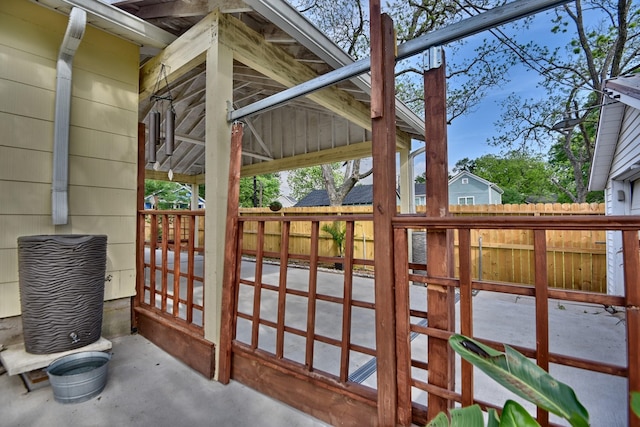 exterior space with fence
