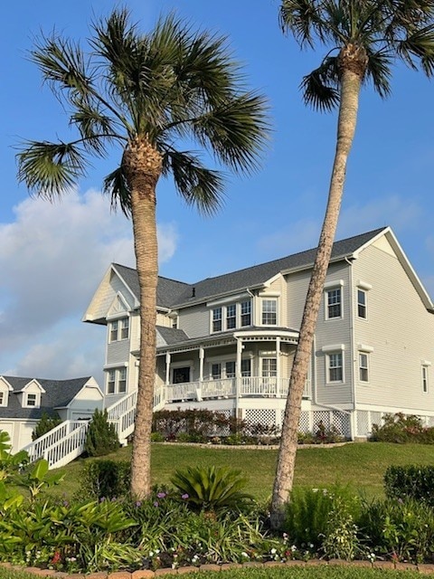 12924 Stewart Rd, Galveston, TX 77554 - view of rear view of house