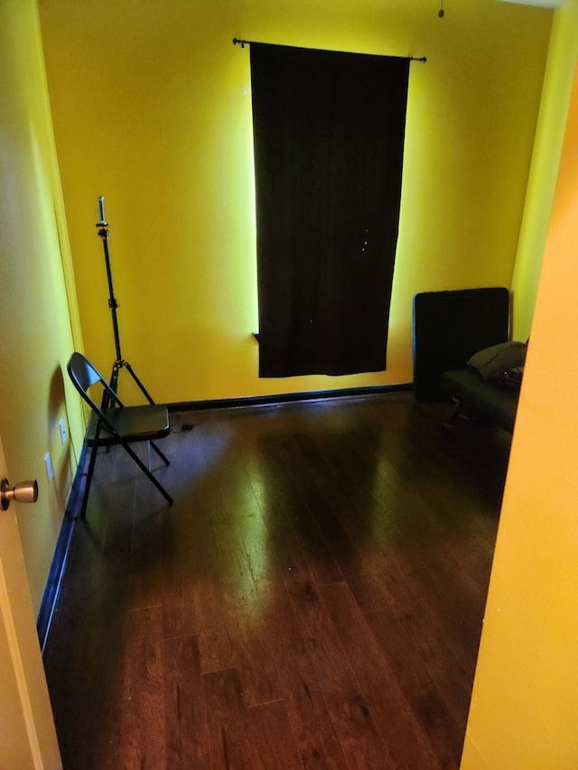 4212 Knoxville St, Houston, TX 77051 - living area featuring hardwood / wood-style floors and baseboards