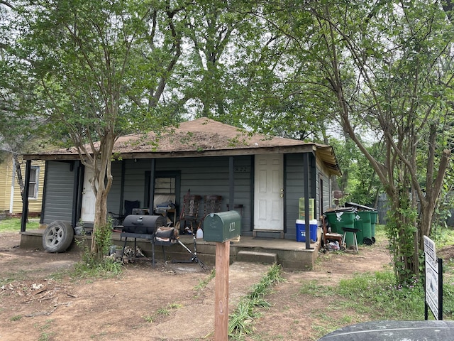 view of rear view of property