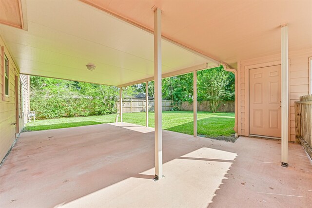 view of patio / terrace featuring a fenced backyard