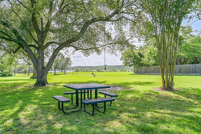 4206 Willow Hill Dr, Seabrook, TX 77586 - view of community featuring a lawn and fence