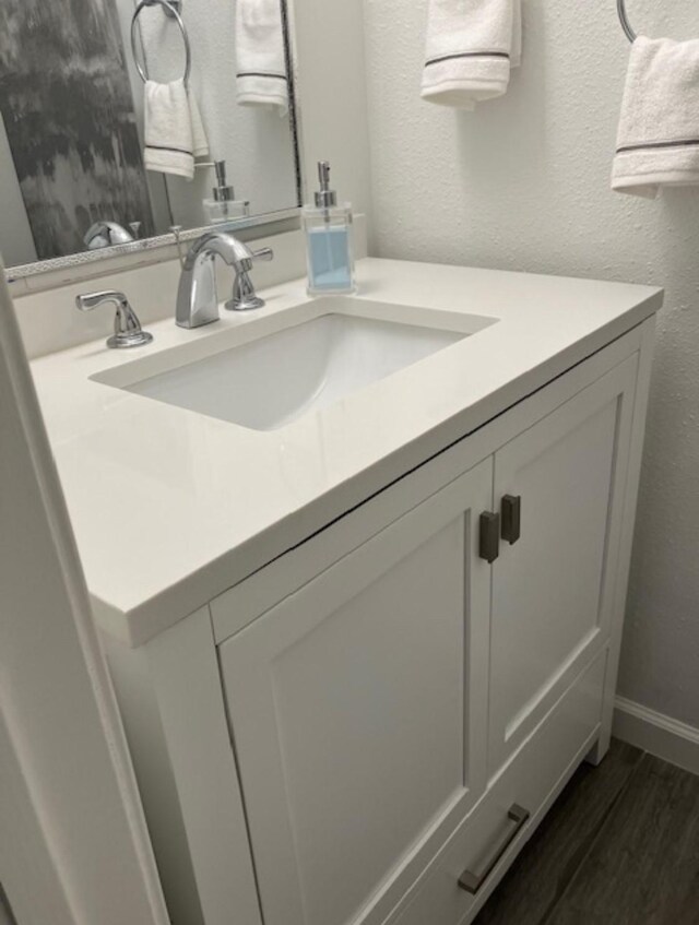 2800 Jeanetta St Unit 2104, Houston, TX 77063 - bathroom with wood finished floors and vanity