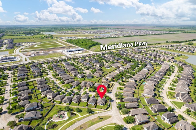 drone / aerial view featuring a residential view