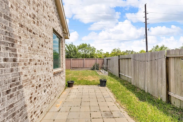 view of patio / terrace with a fenced backyard