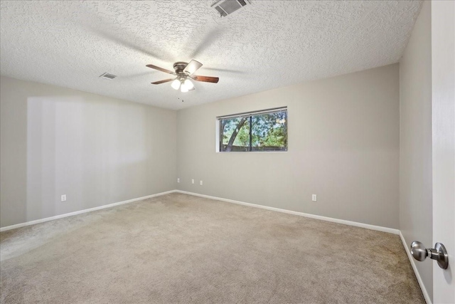 1117 Meadowland Dr, Beaumont, TX 77706 - carpeted empty room featuring visible vents, a ceiling fan, and baseboards