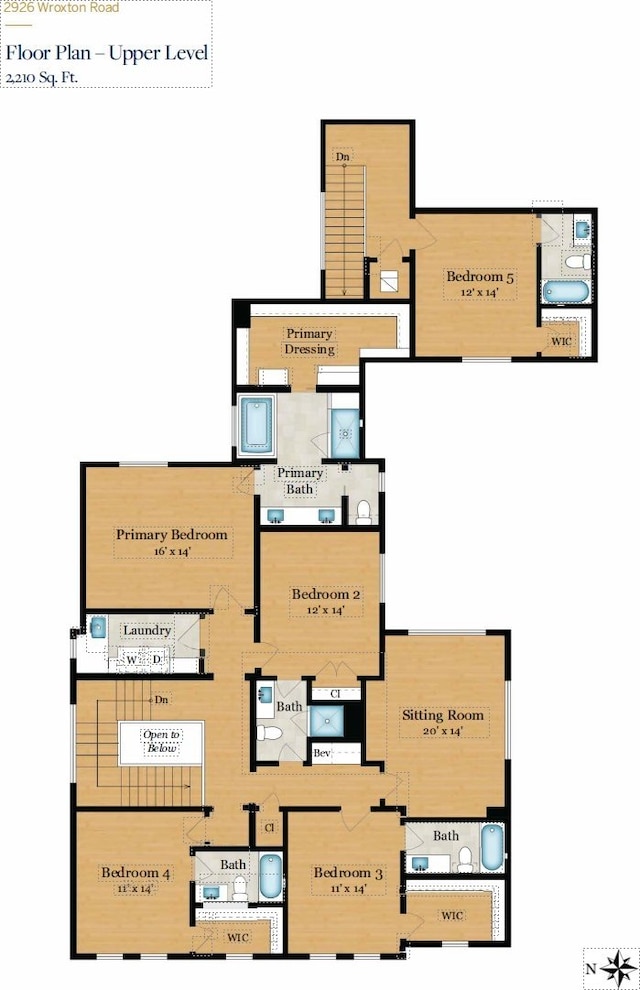 2926 Wroxton Rd, West University Place, TX 77005 - home floor plan