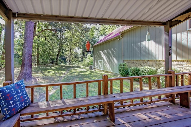 310 Karen Dr, Lufkin, TX 75901 - deck featuring a lawn