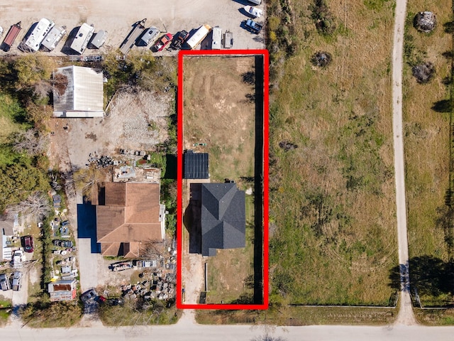 19014 Frederick Dr, Tomball, TX 77377 - aerial view of property and surrounding area featuring property boundaries highlighted