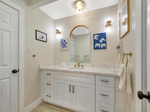 1002 Staples Ave, Seabrook, TX 77586 - bathroom with vanity and baseboards