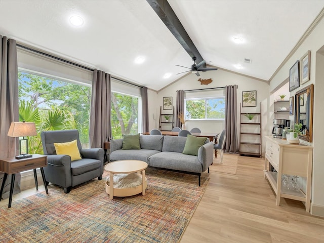 1002 Staples Ave, Seabrook, TX 77586 - living area with light wood finished floors, a ceiling fan, and recessed lighting