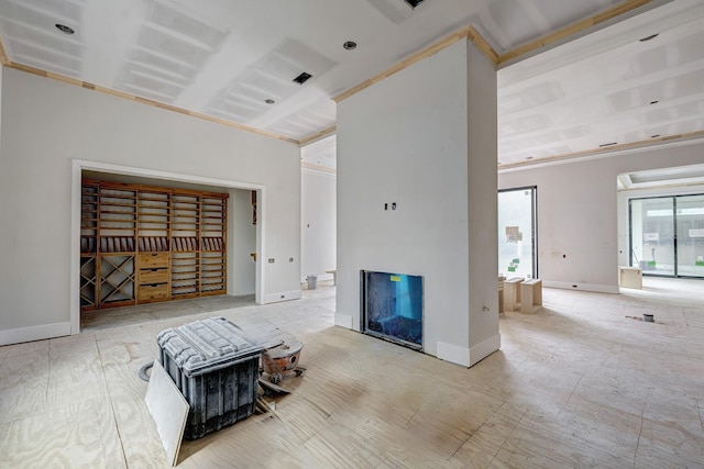 5517 Sturbridge Dr, Houston, TX 77056 - living room featuring baseboards and ornamental molding