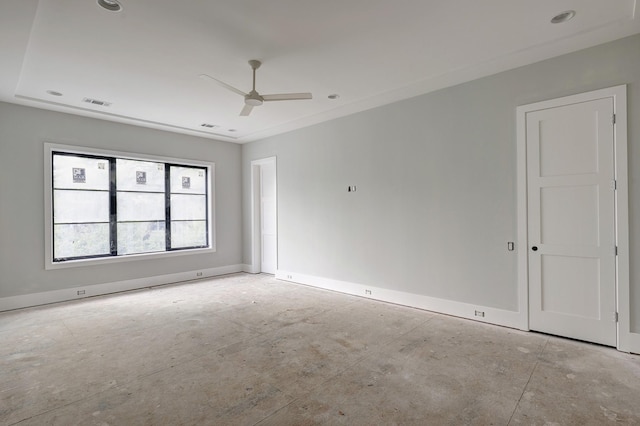 5517 Sturbridge Dr, Houston, TX 77056 - empty room with a ceiling fan and baseboards
