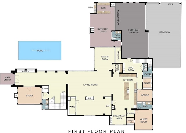 5517 Sturbridge Dr, Houston, TX 77056 - floor plan / room layout