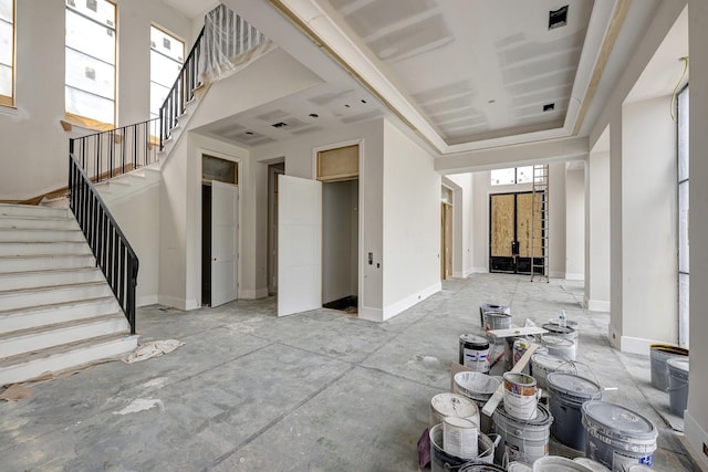 5517 Sturbridge Dr, Houston, TX 77056 - unfurnished living room featuring stairs