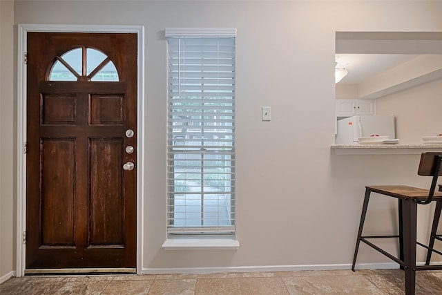 859 Wax Myrtle Ln, Houston, TX 77079 - foyer featuring baseboards