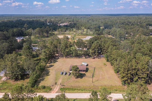 271 Woodman Dr, Cleveland, TX 77328 - drone / aerial view with a wooded view