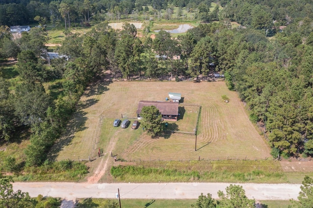 271 Woodman Dr, Cleveland, TX 77328 - bird's eye view with a rural view and a view of trees