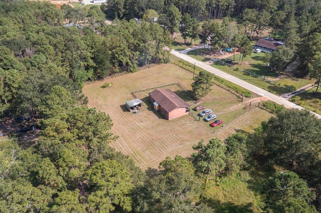 271 Woodman Dr, Cleveland, TX 77328 - aerial view with a rural view and a forest view