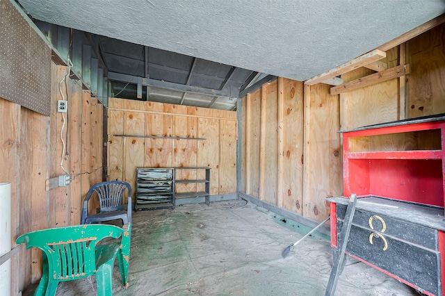 view of storage area