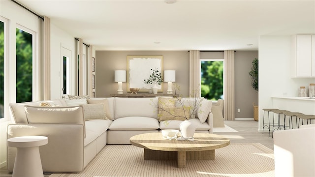 view of living room
