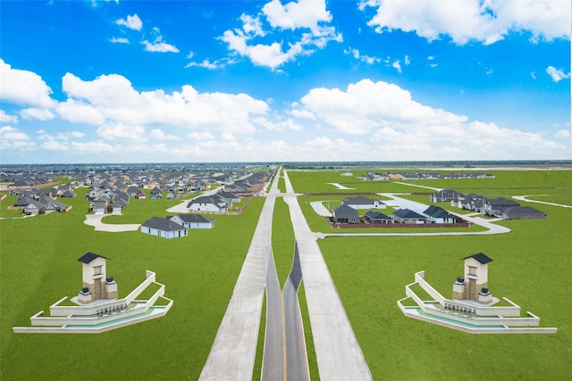 bird's eye view featuring a residential view