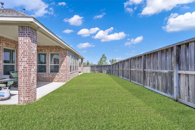 15534 Ponderosa Bend Dr, Cypress, TX 77429 - view of yard with a fenced backyard and a patio